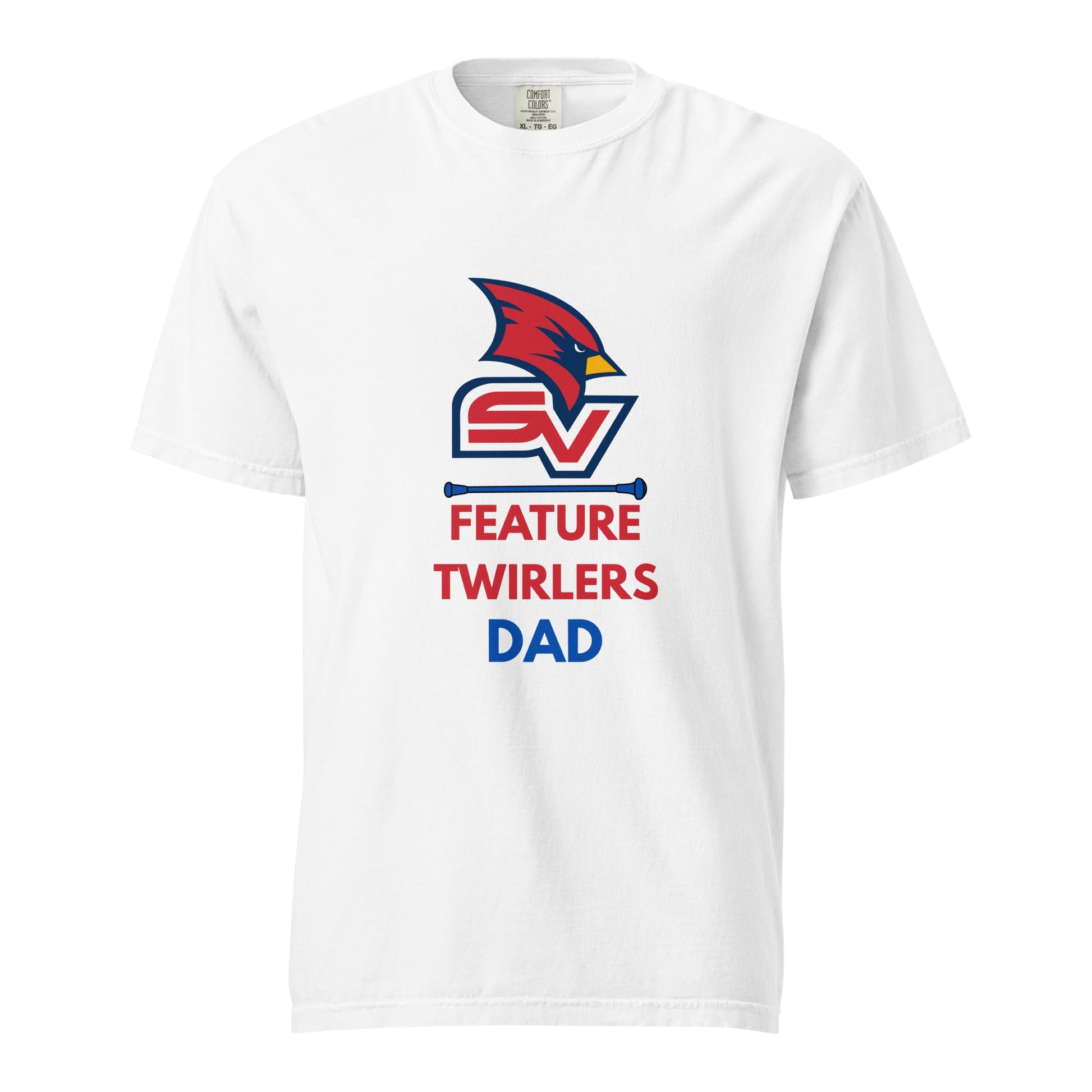 Signature | Comfort Colors T-Shirt | SVSU Feature twirlers | Dad Logo