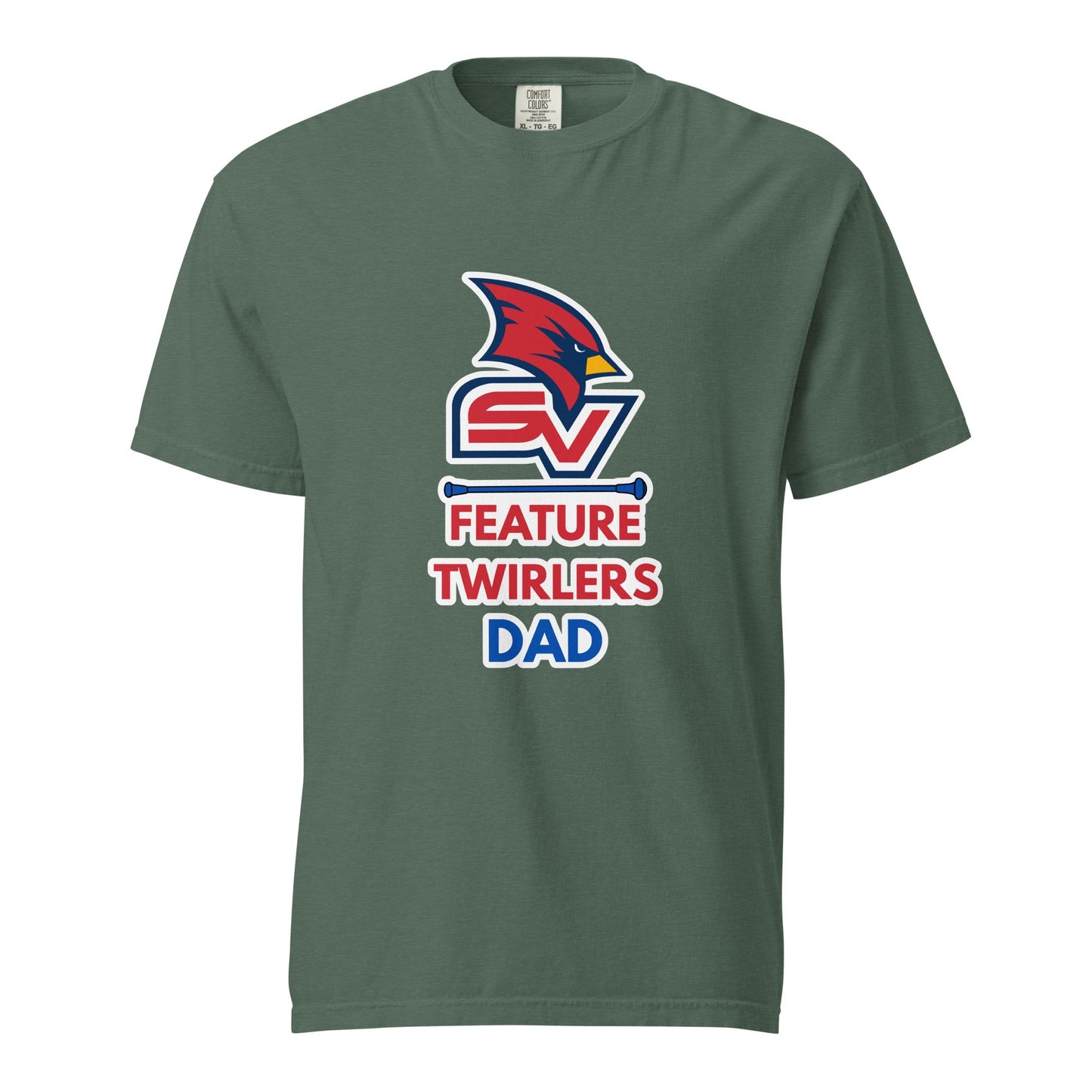 Signature | Comfort Colors T-Shirt | SVSU Feature twirlers | Dad Logo