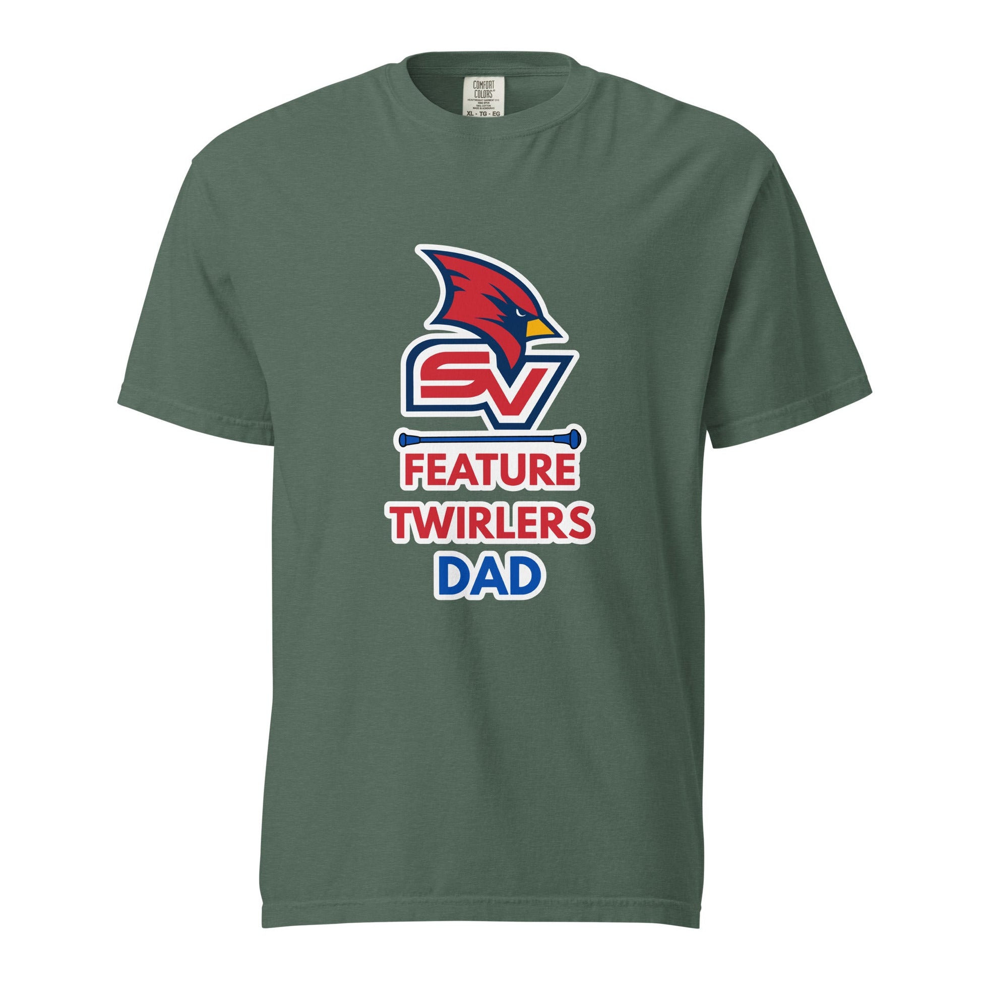 Signature | Comfort Colors T-Shirt | SVSU Feature twirlers | Dad Logo