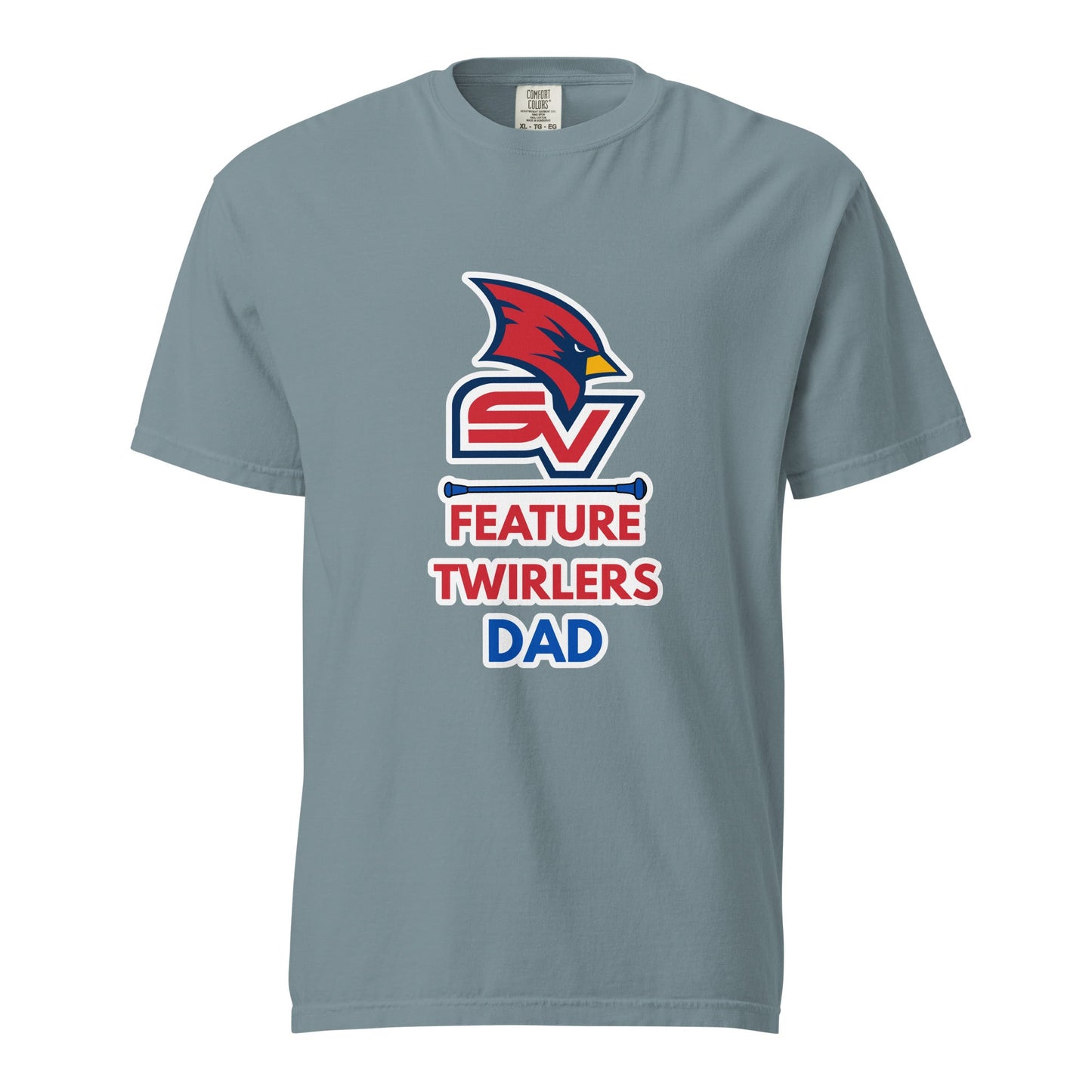 Signature | Comfort Colors T-Shirt | SVSU Feature twirlers | Dad Logo