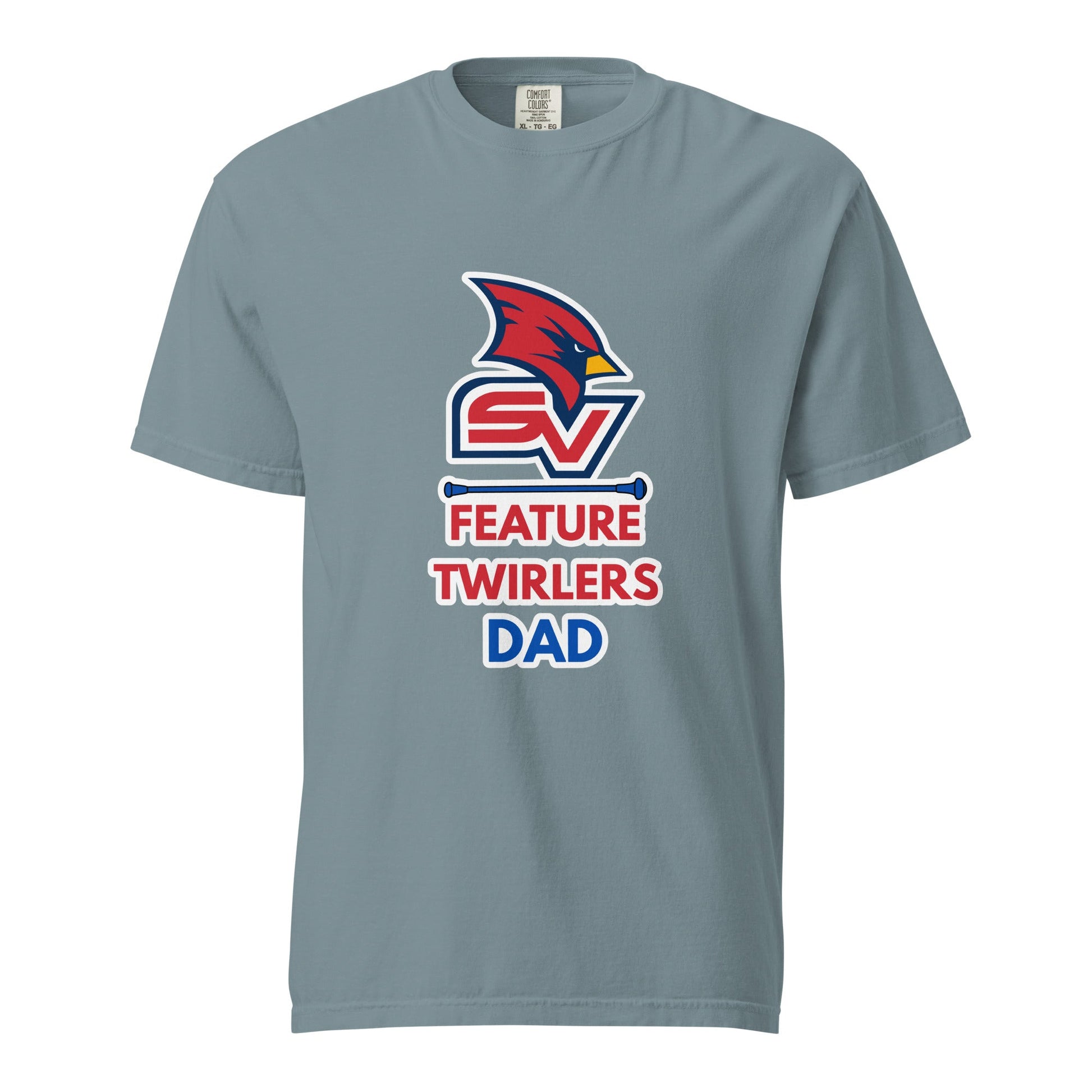 Signature | Comfort Colors T-Shirt | SVSU Feature twirlers | Dad Logo