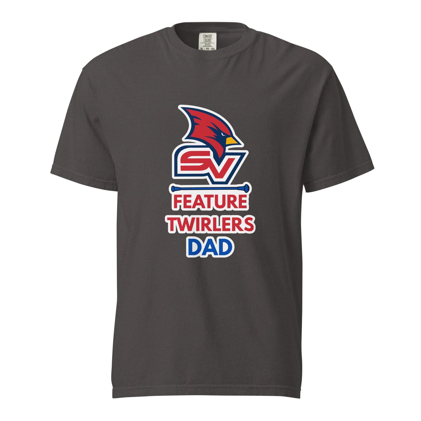 Signature | Comfort Colors T-Shirt | SVSU Feature twirlers | Dad Logo