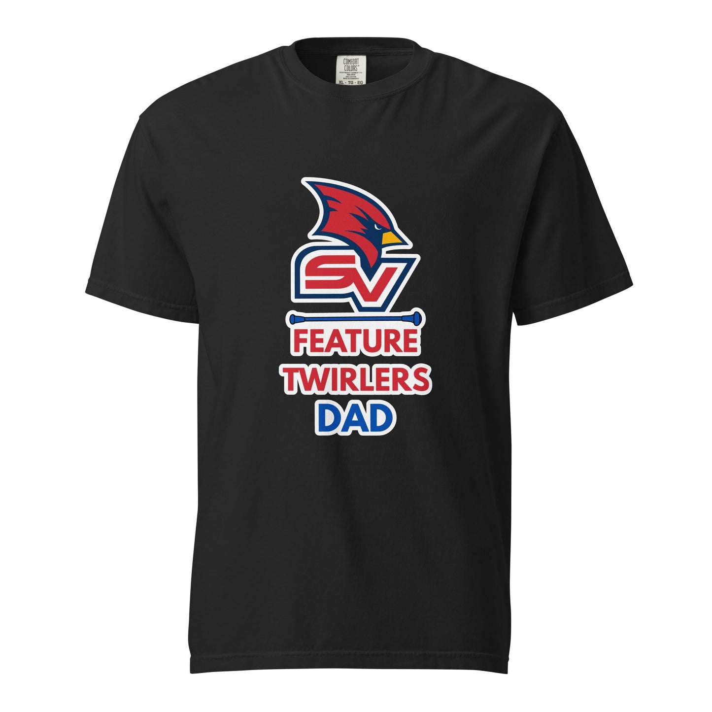 Signature | Comfort Colors T-Shirt | SVSU Feature twirlers | Dad Logo