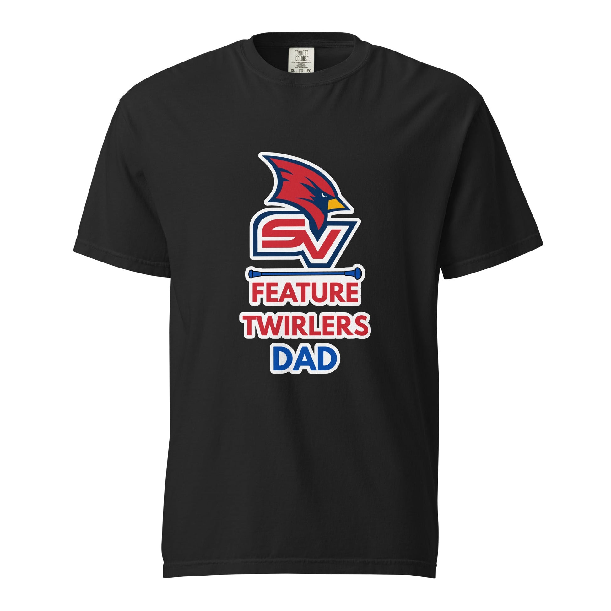 Signature | Comfort Colors T-Shirt | SVSU Feature twirlers | Dad Logo