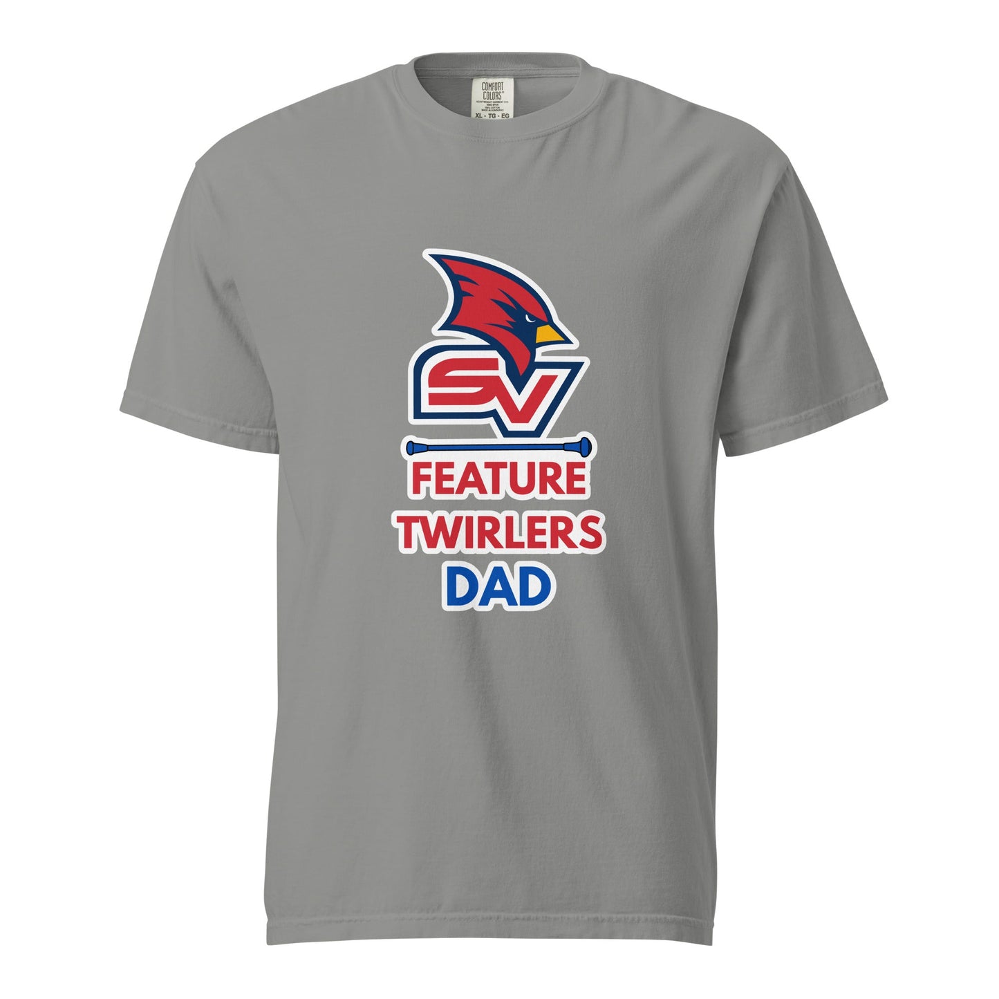 Signature | Comfort Colors T-Shirt | SVSU Feature twirlers | Dad Logo
