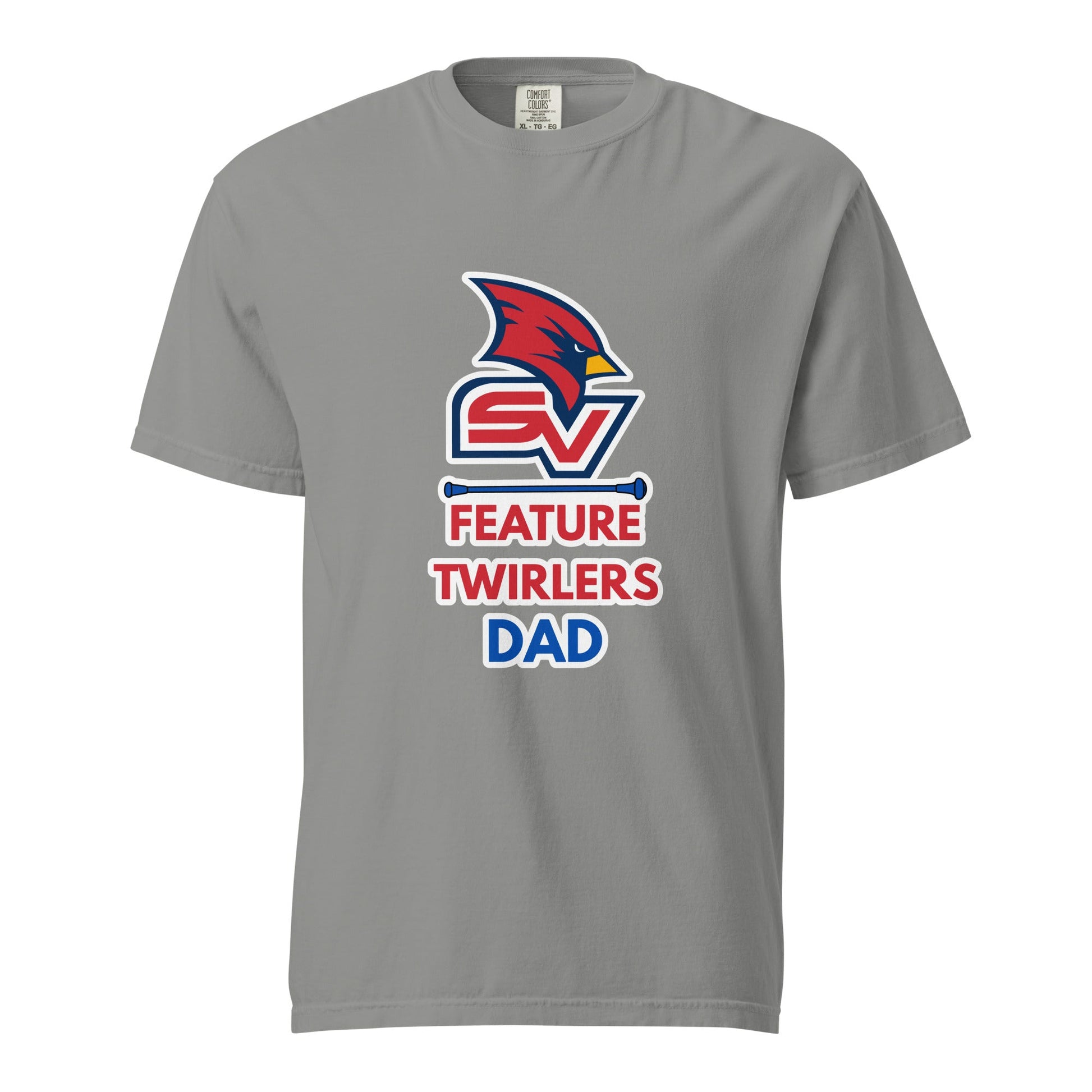 Signature | Comfort Colors T-Shirt | SVSU Feature twirlers | Dad Logo