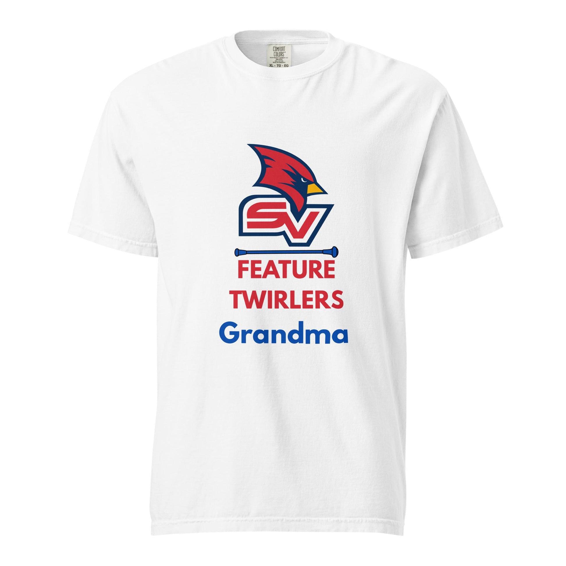 Signature | Comfort Colors T-Shirt | SVSU Feature twirlers | Grandma Logo