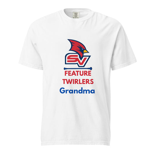 Signature | Comfort Colors T-Shirt | SVSU Feature twirlers | Grandma Logo