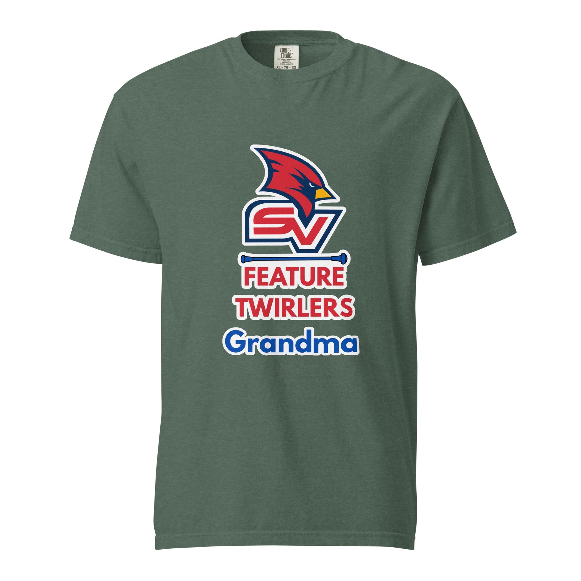 Signature | Comfort Colors T-Shirt | SVSU Feature twirlers | Grandma Logo