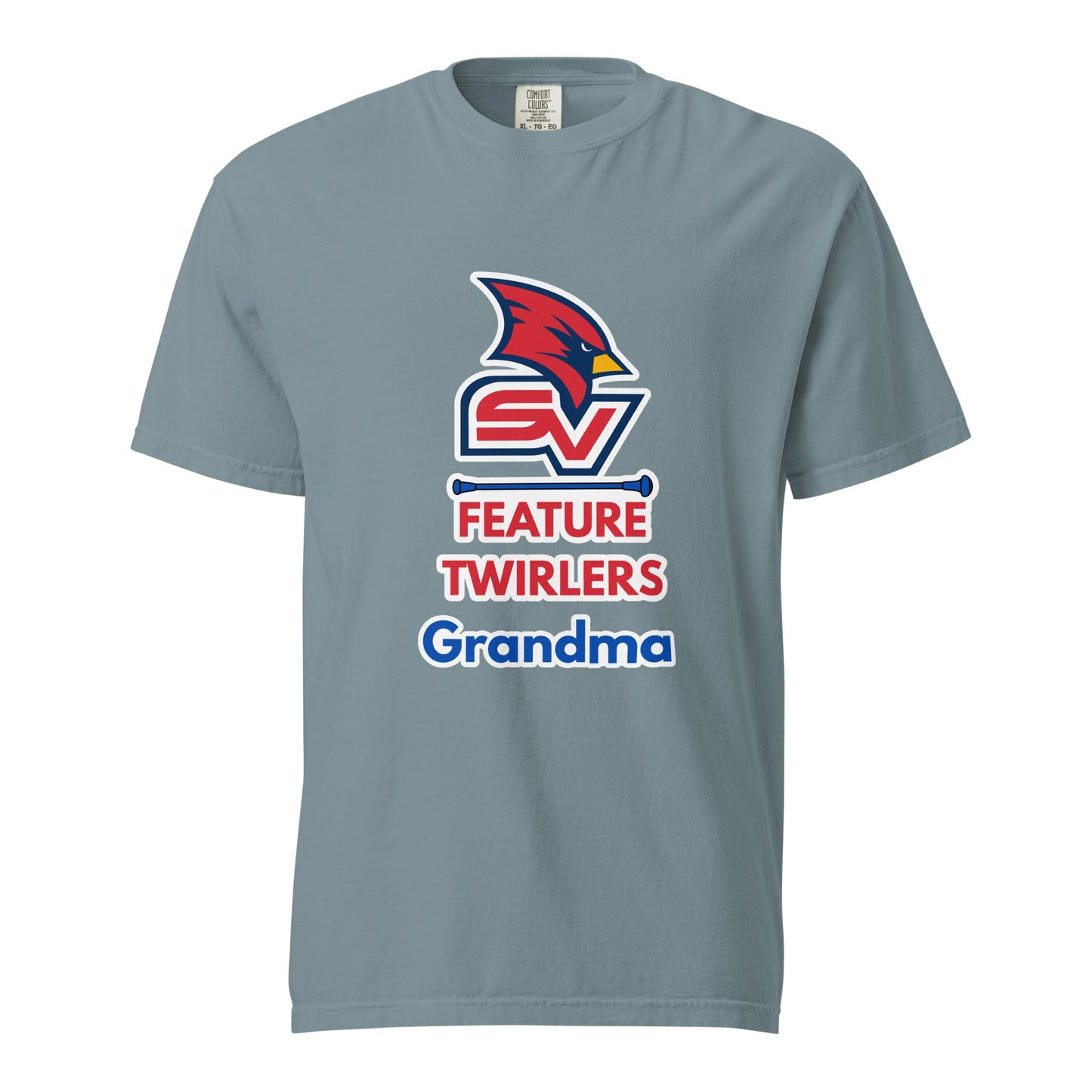 Signature | Comfort Colors T-Shirt | SVSU Feature twirlers | Grandma Logo