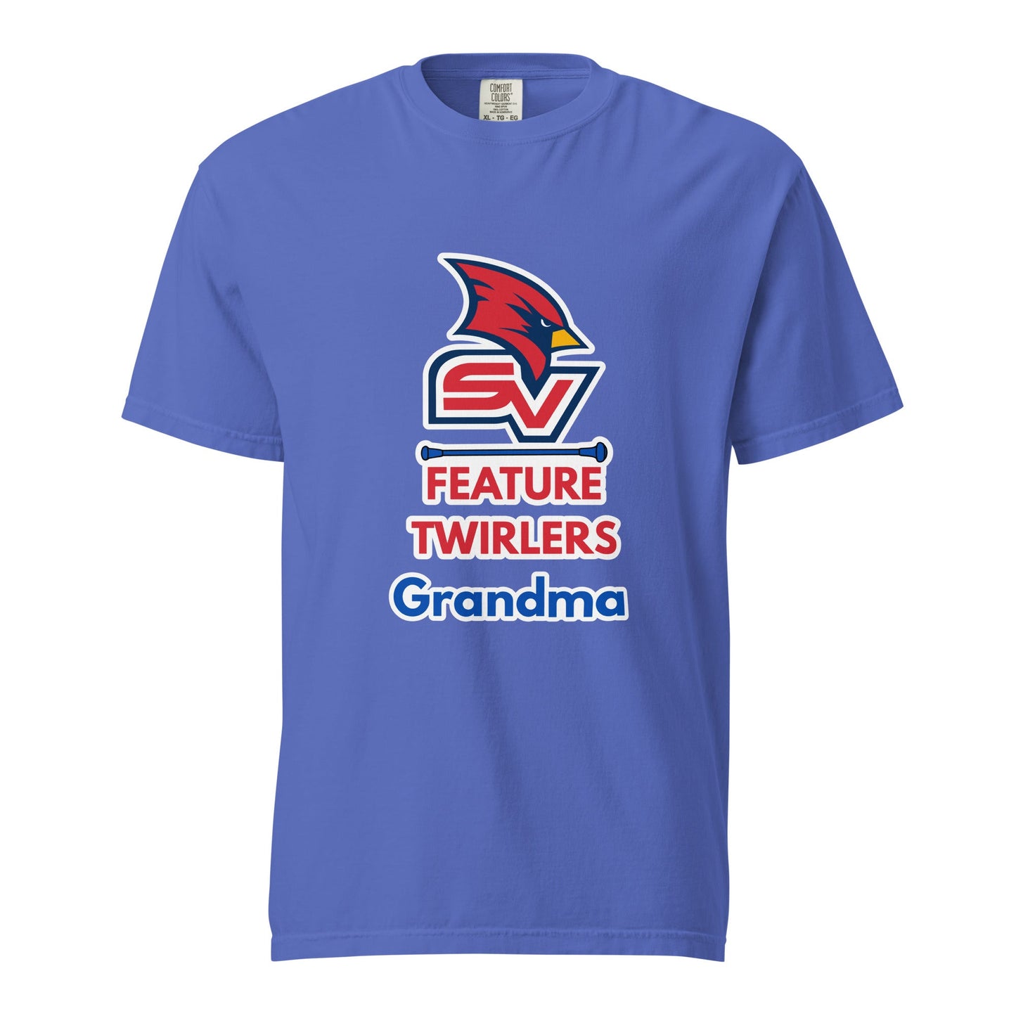 Signature | Comfort Colors T-Shirt | SVSU Feature twirlers | Grandma Logo