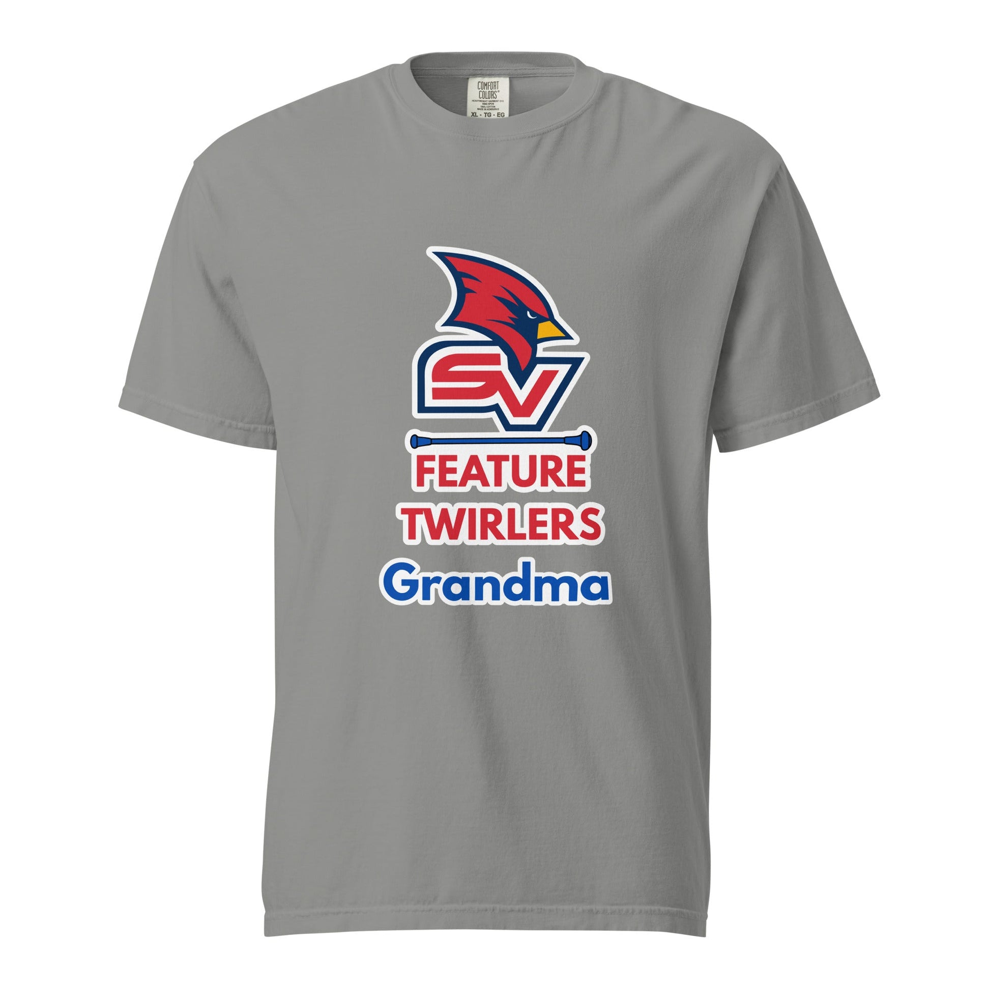 Signature | Comfort Colors T-Shirt | SVSU Feature twirlers | Grandma Logo