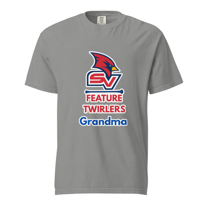 Signature | Comfort Colors T-Shirt | SVSU Feature twirlers | Grandma Logo