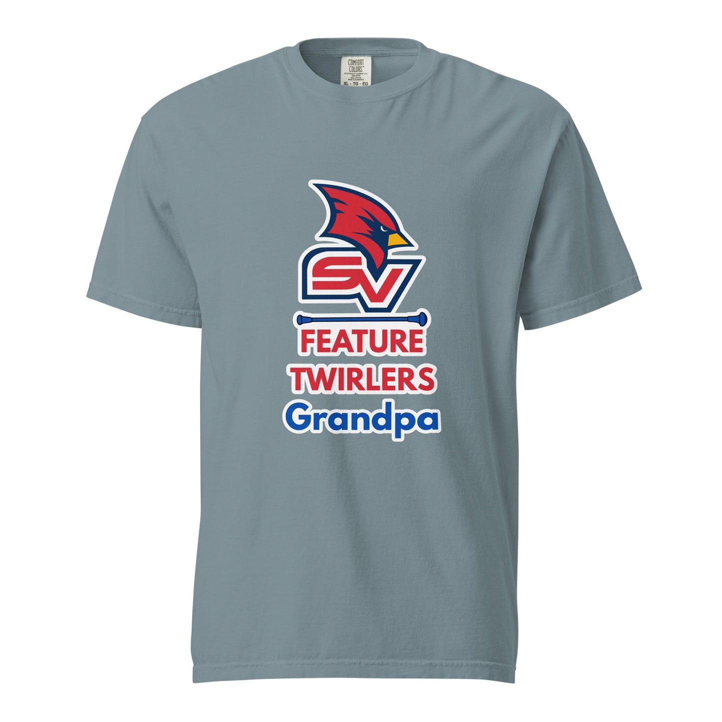Signature | Comfort Colors T-Shirt | SVSU Feature twirlers | Grandpa Logo