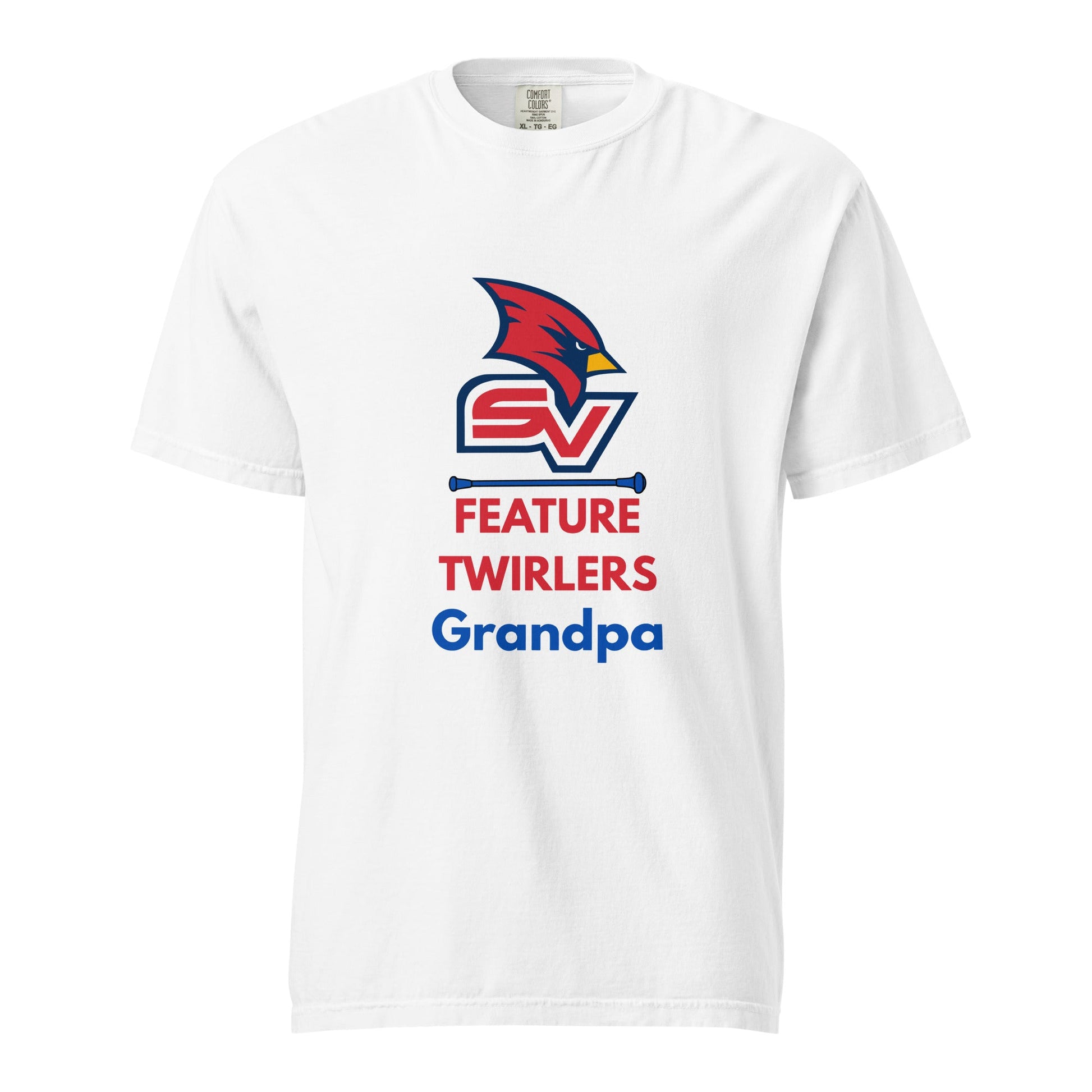Signature | Comfort Colors T-Shirt | SVSU Feature twirlers | Grandpa Logo