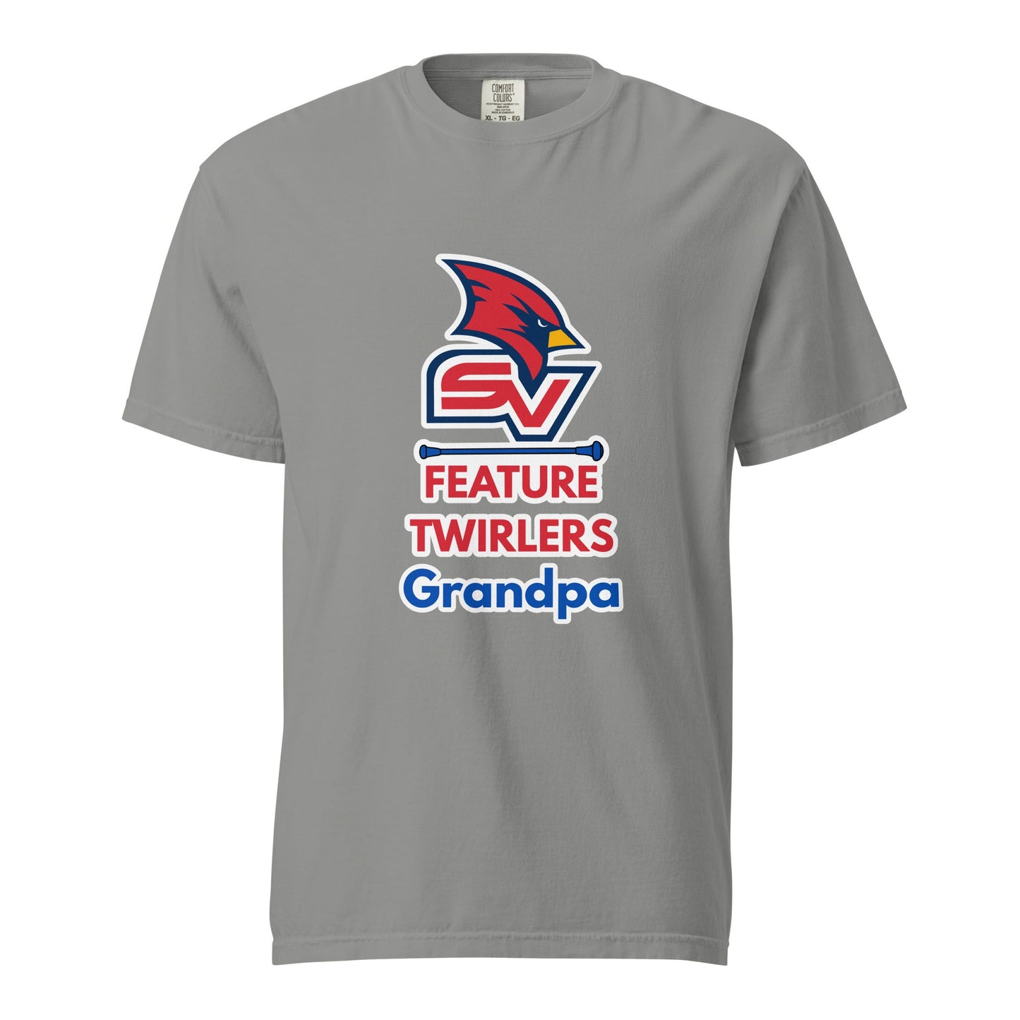 Signature | Comfort Colors T-Shirt | SVSU Feature twirlers | Grandpa Logo