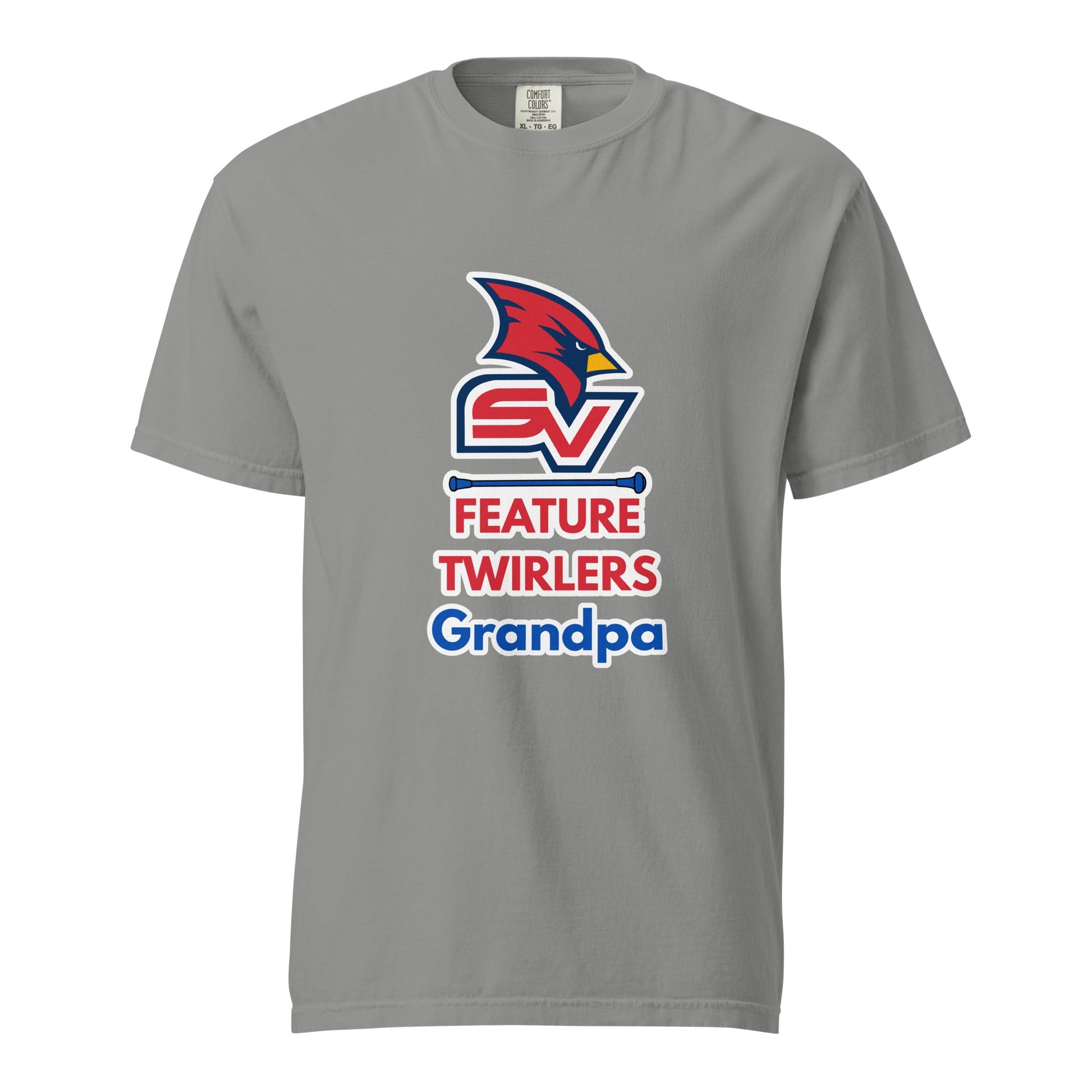 Signature | Comfort Colors T-Shirt | SVSU Feature twirlers | Grandpa Logo