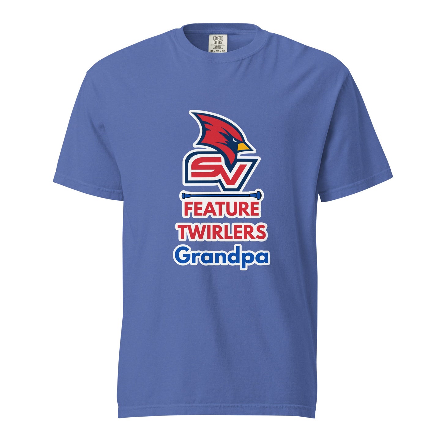 Signature | Comfort Colors T-Shirt | SVSU Feature twirlers | Grandpa Logo
