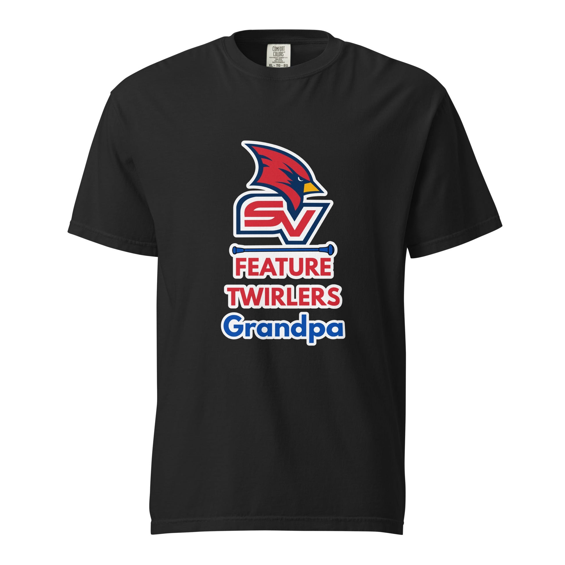 Signature | Comfort Colors T-Shirt | SVSU Feature twirlers | Grandpa Logo