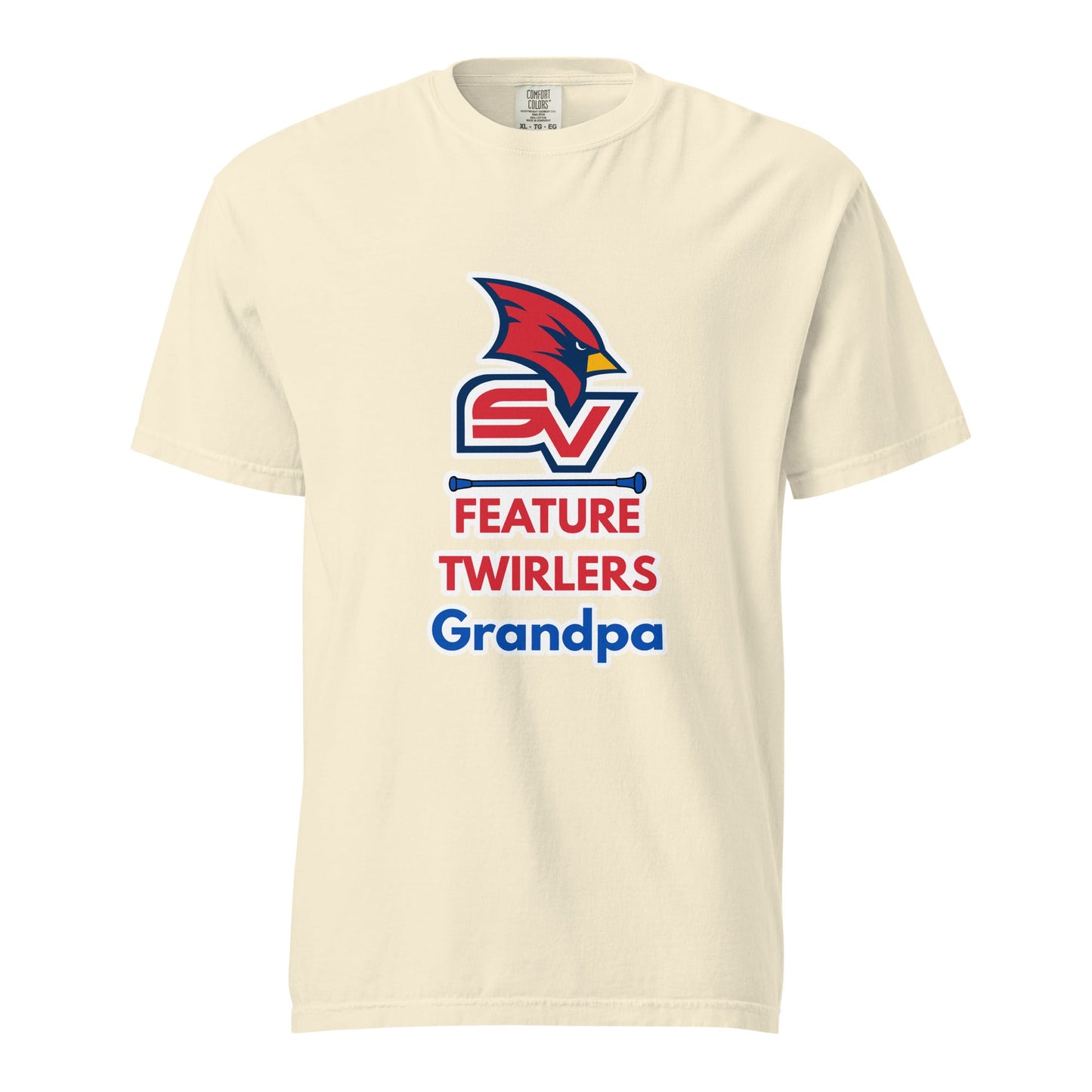 Signature | Comfort Colors T-Shirt | SVSU Feature twirlers | Grandpa Logo