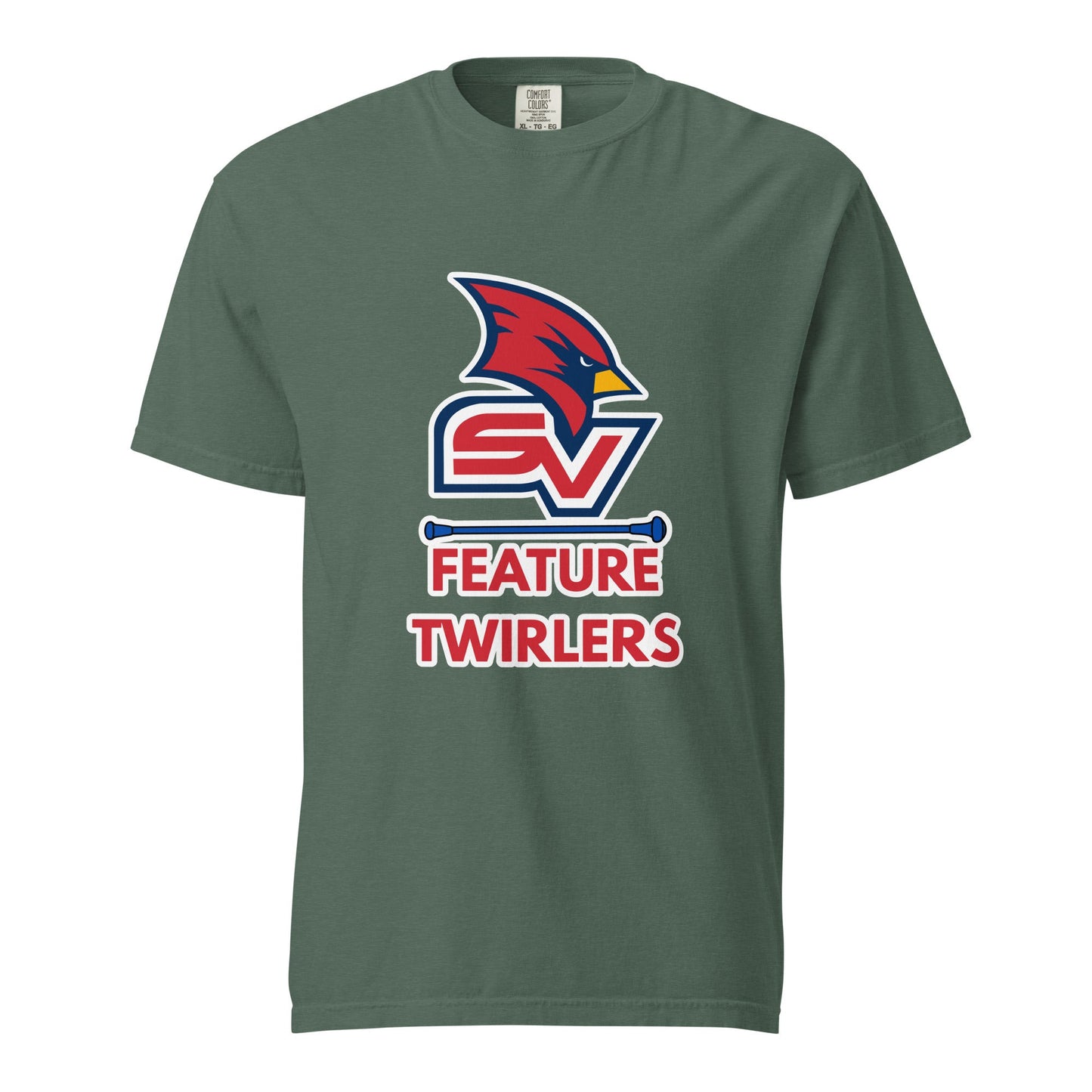 Signature | Comfort Colors T-Shirt | SVSU Feature twirlers | Icon Logo
