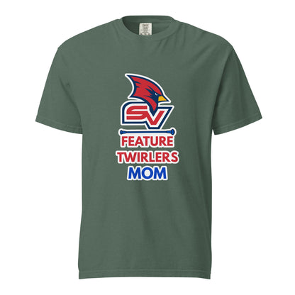 Signature | Comfort Colors T-Shirt | SVSU Feature twirlers | Mom Logo
