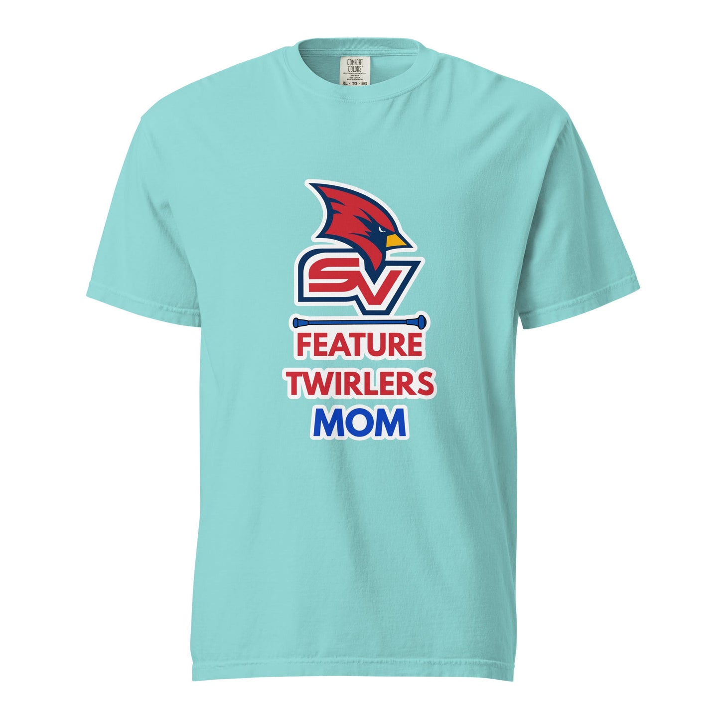 Signature | Comfort Colors T-Shirt | SVSU Feature twirlers | Mom Logo