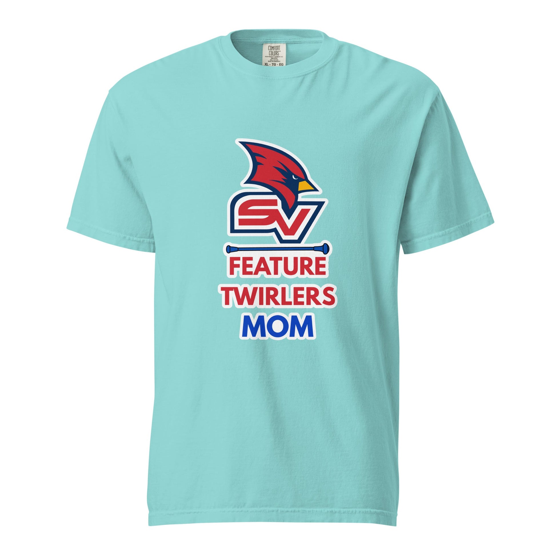 Signature | Comfort Colors T-Shirt | SVSU Feature twirlers | Mom Logo