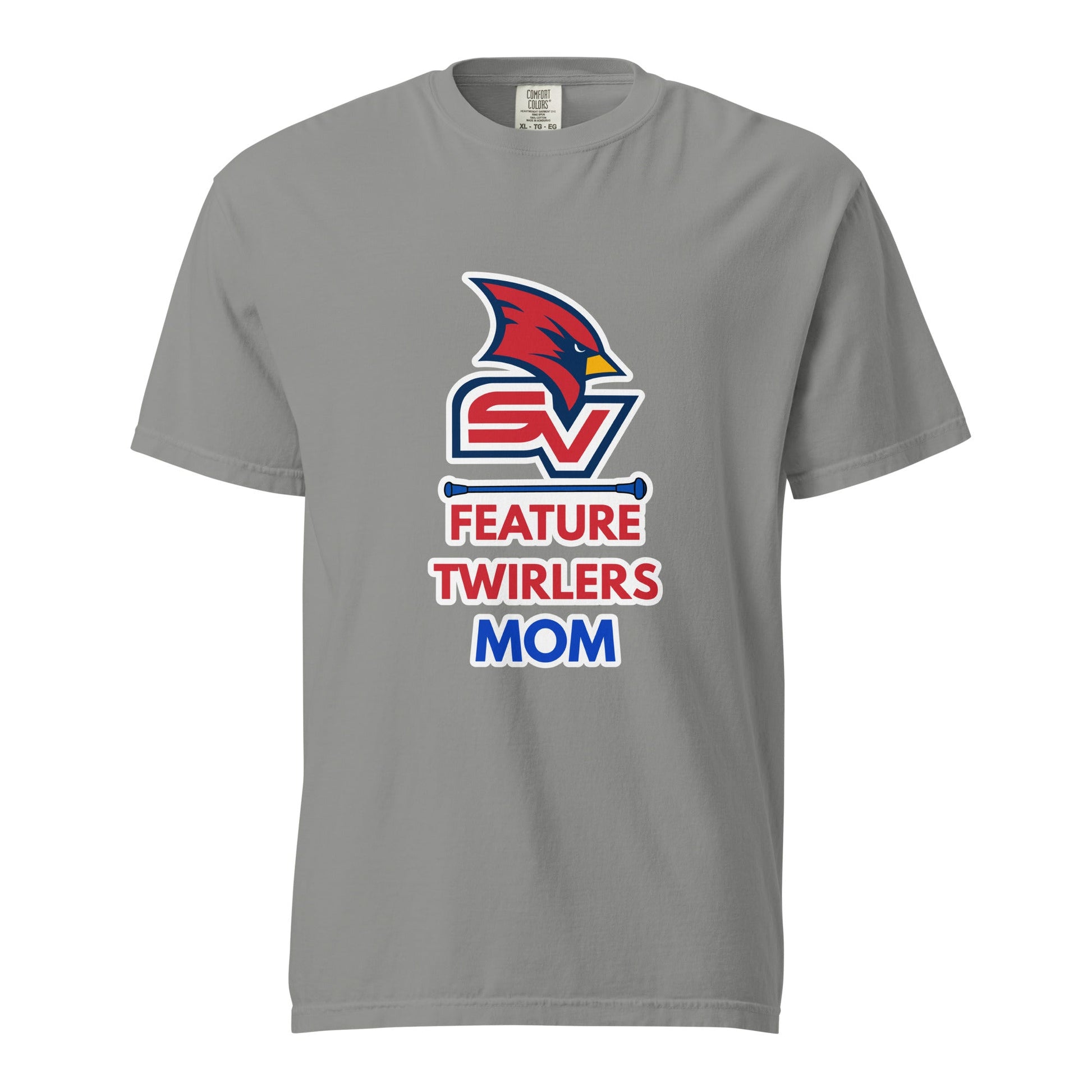 Signature | Comfort Colors T-Shirt | SVSU Feature twirlers | Mom Logo