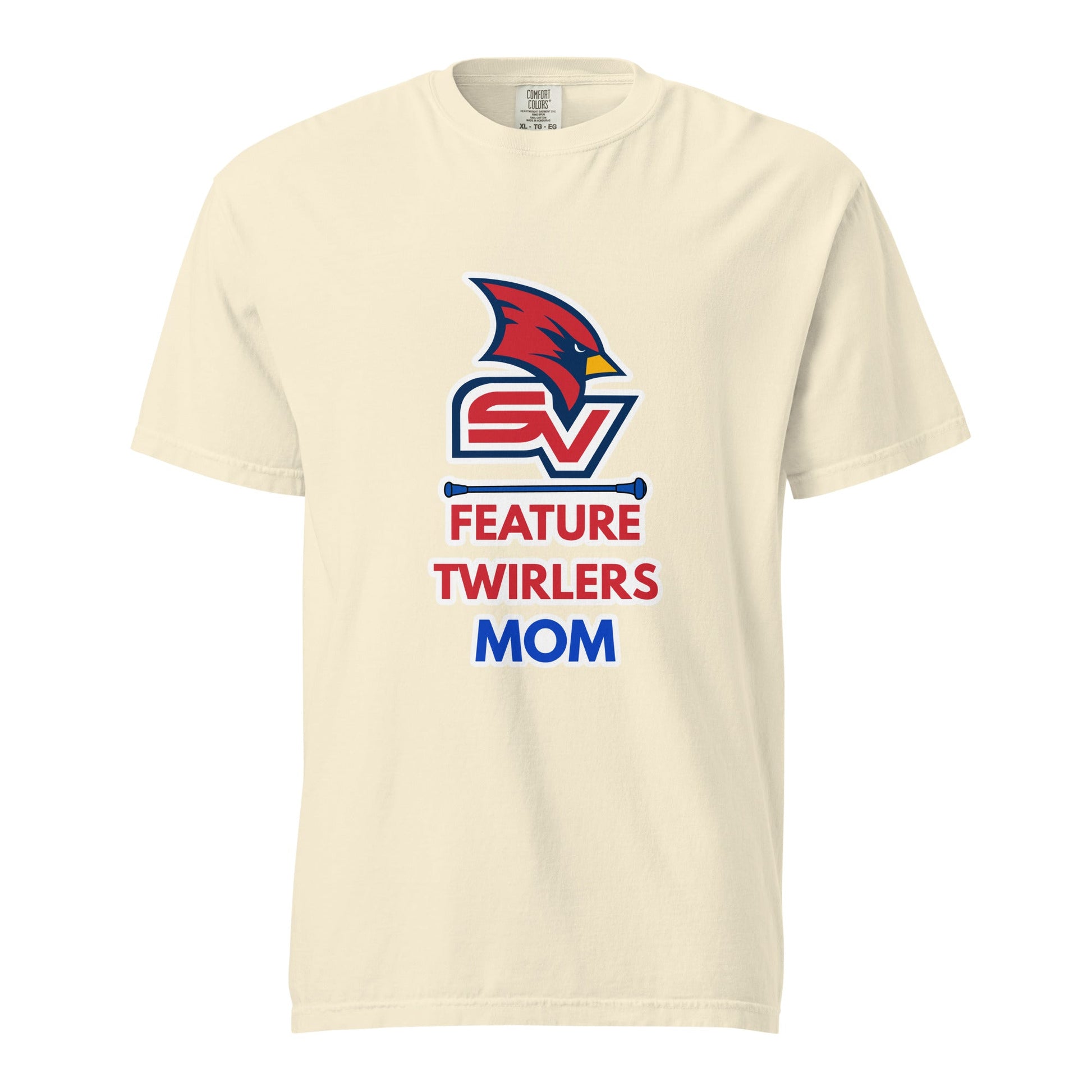 Signature | Comfort Colors T-Shirt | SVSU Feature twirlers | Mom Logo
