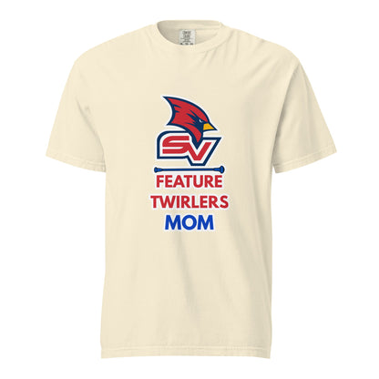 Signature | Comfort Colors T-Shirt | SVSU Feature twirlers | Mom Logo