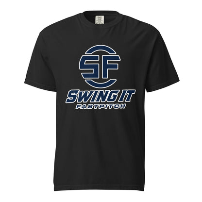 Signature | Comfort Colors T-Shirt | Swing It Fastpitch | Crest Logo