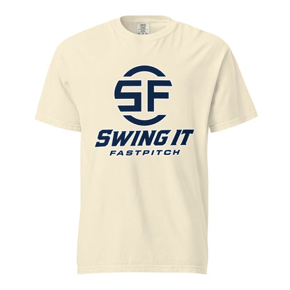 Signature | Comfort Colors T-Shirt | Swing It Fastpitch | Crest Logo