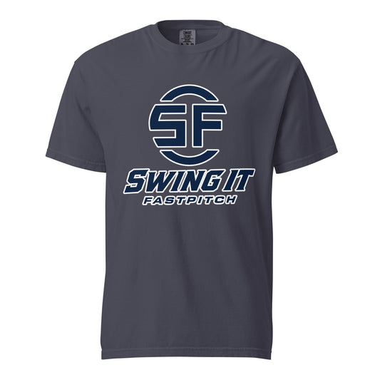 Signature | Comfort Colors T-Shirt | Swing It Fastpitch | Crest Logo