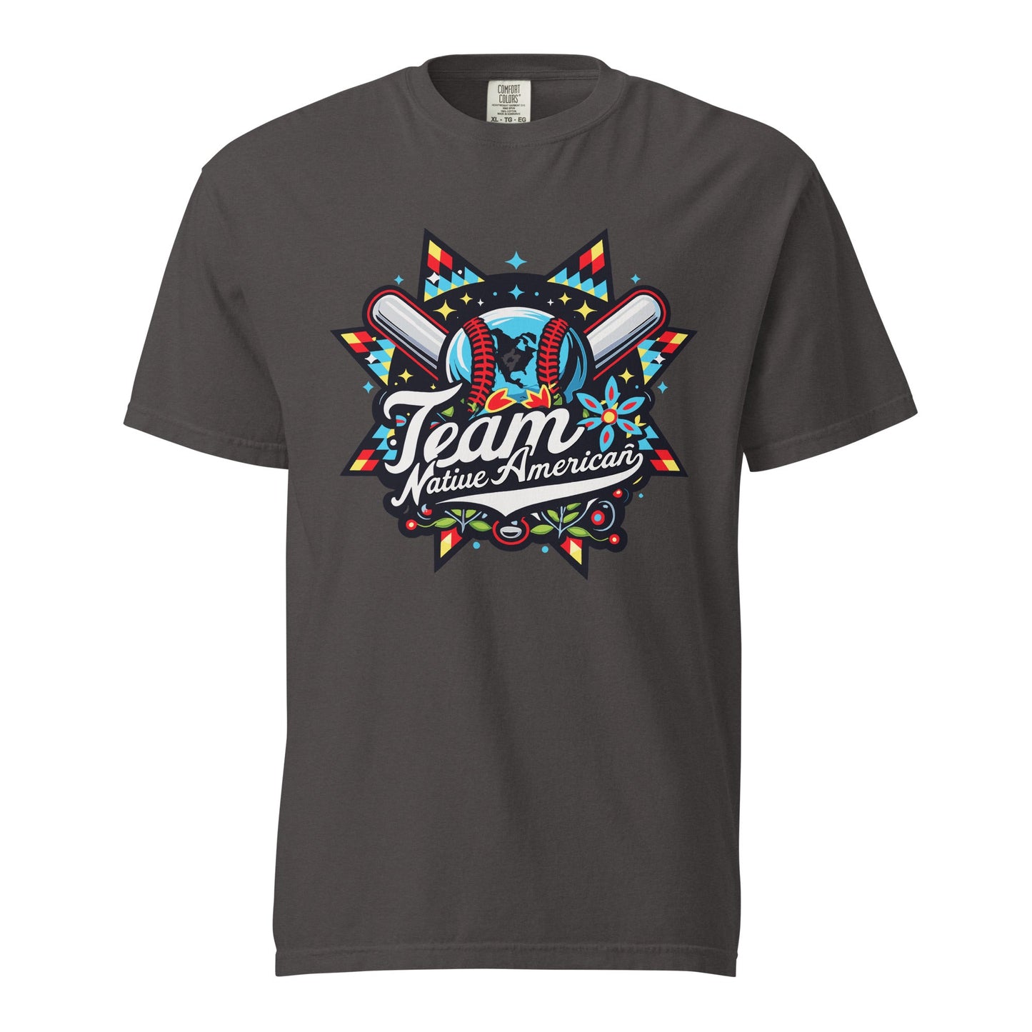 Signature | Comfort Colors T-Shirt | Team Native American | Tribal Emblem Logo