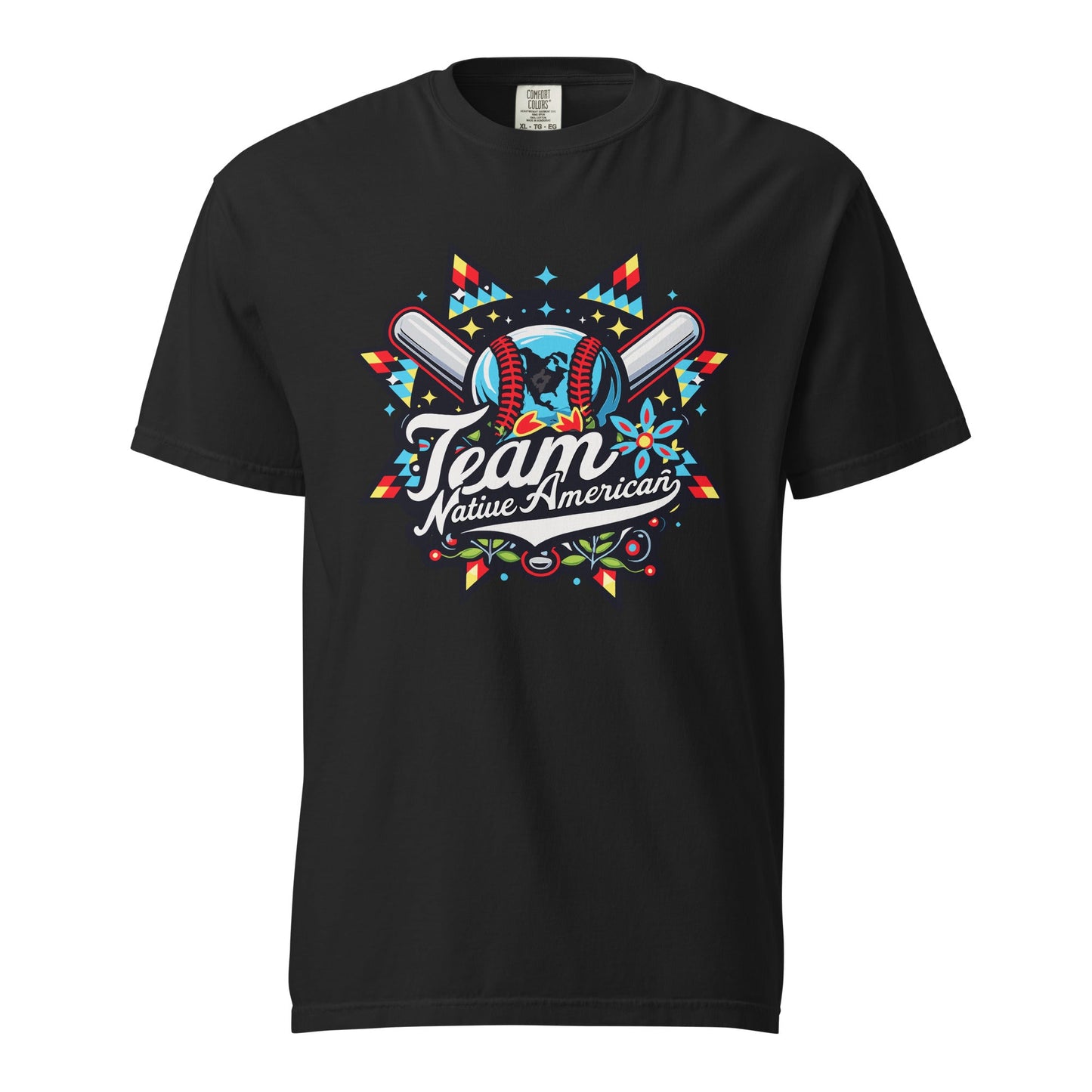 Signature | Comfort Colors T-Shirt | Team Native American | Tribal Emblem Logo
