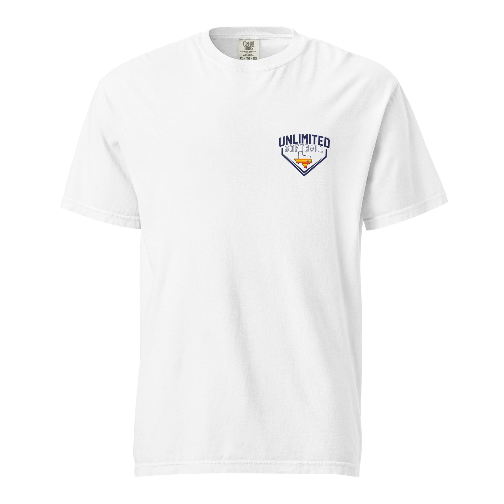 Signature | Comfort Colors T-Shirt | Texas Unlimited | Home Plate Logo