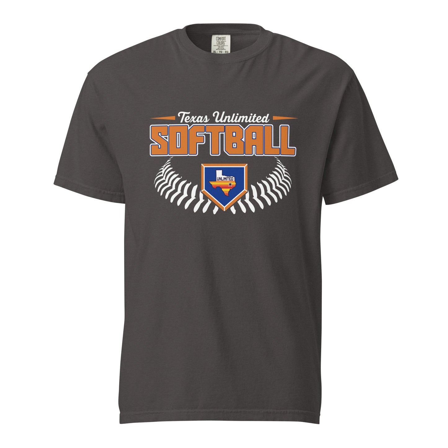 Signature | Comfort Colors T-Shirt | Texas Unlimited | Softball Logo