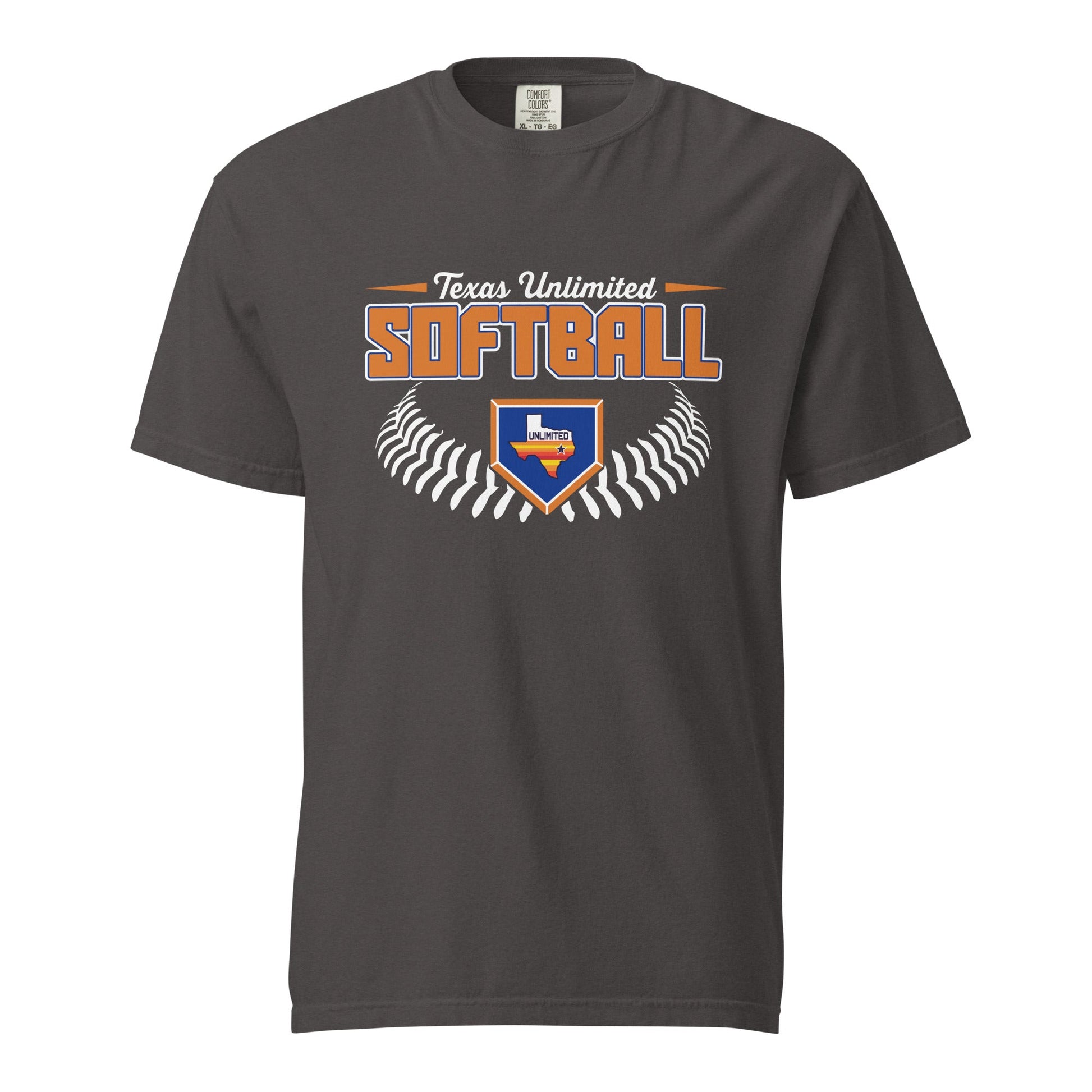 Signature | Comfort Colors T-Shirt | Texas Unlimited | Softball Logo