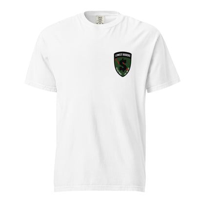 Signature | Comfort Colors T-Shirt | The Lowest Bidders | Shield Logo