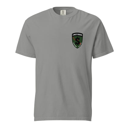 Signature | Comfort Colors T-Shirt | The Lowest Bidders | Shield Logo