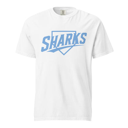 Signature | Comfort Colors T-Shirt | The Sharks Baseball Team | Crest Logo