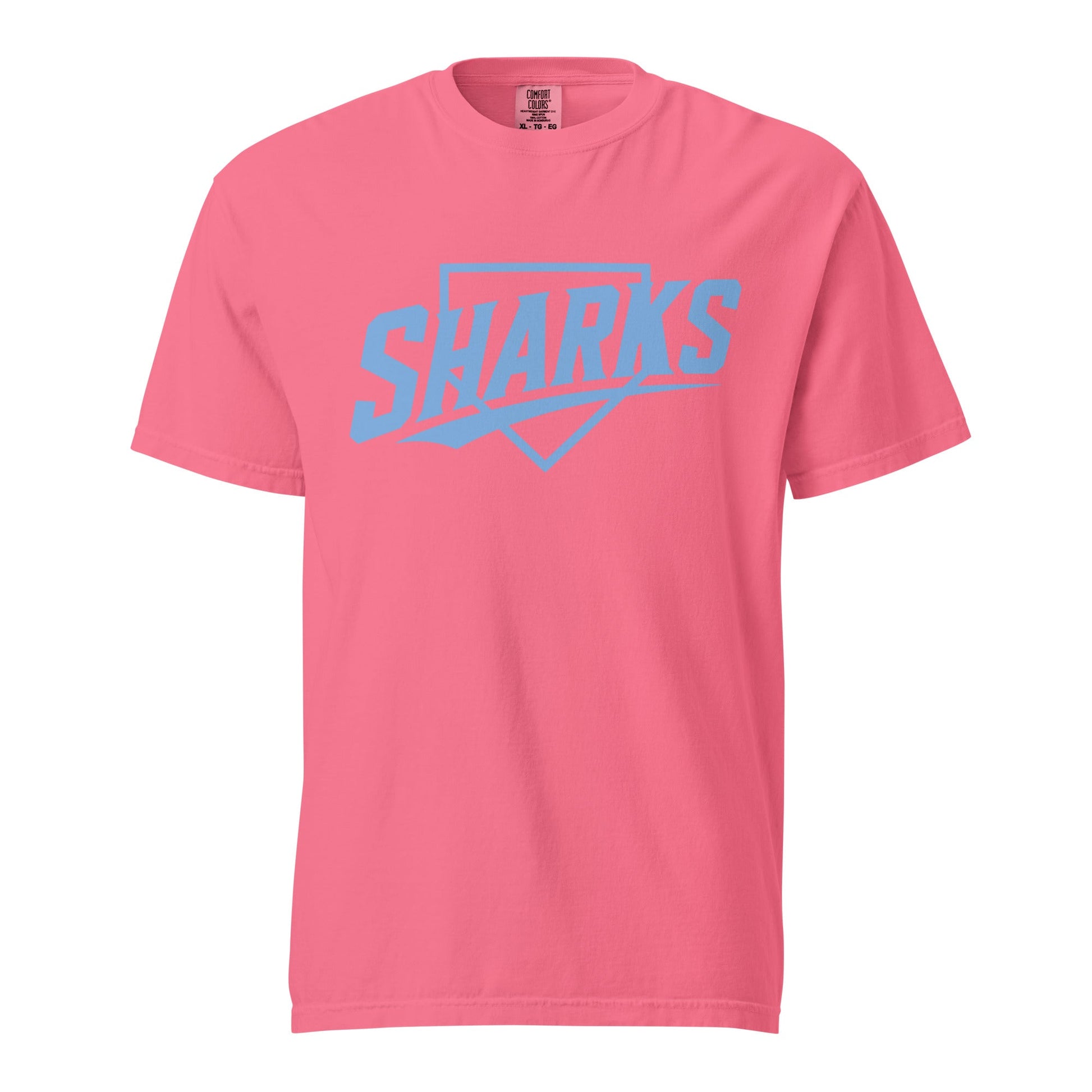 Signature | Comfort Colors T-Shirt | The Sharks Baseball Team | Crest Logo