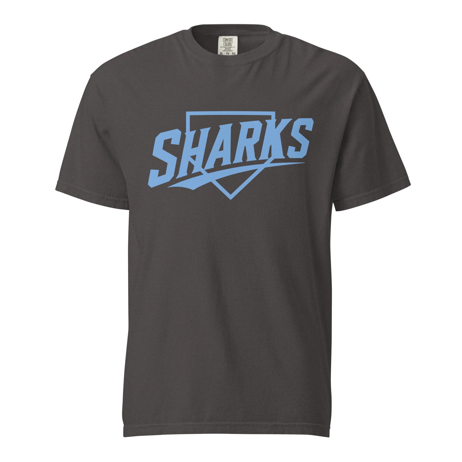 Signature | Comfort Colors T-Shirt | The Sharks Baseball Team | Crest Logo