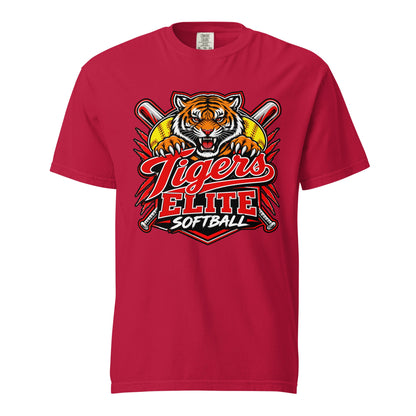 Signature | Comfort Colors T-Shirt | Tigers Elite Softball | Emblem Logo