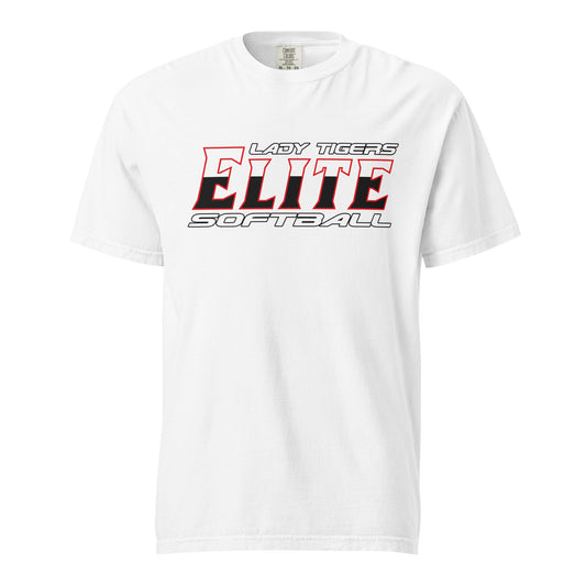 Signature | Comfort Colors T-Shirt | Tigers Elite Softball | Modern Script Logo