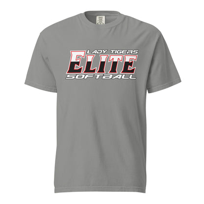 Signature | Comfort Colors T-Shirt | Tigers Elite Softball | Modern Script Logo