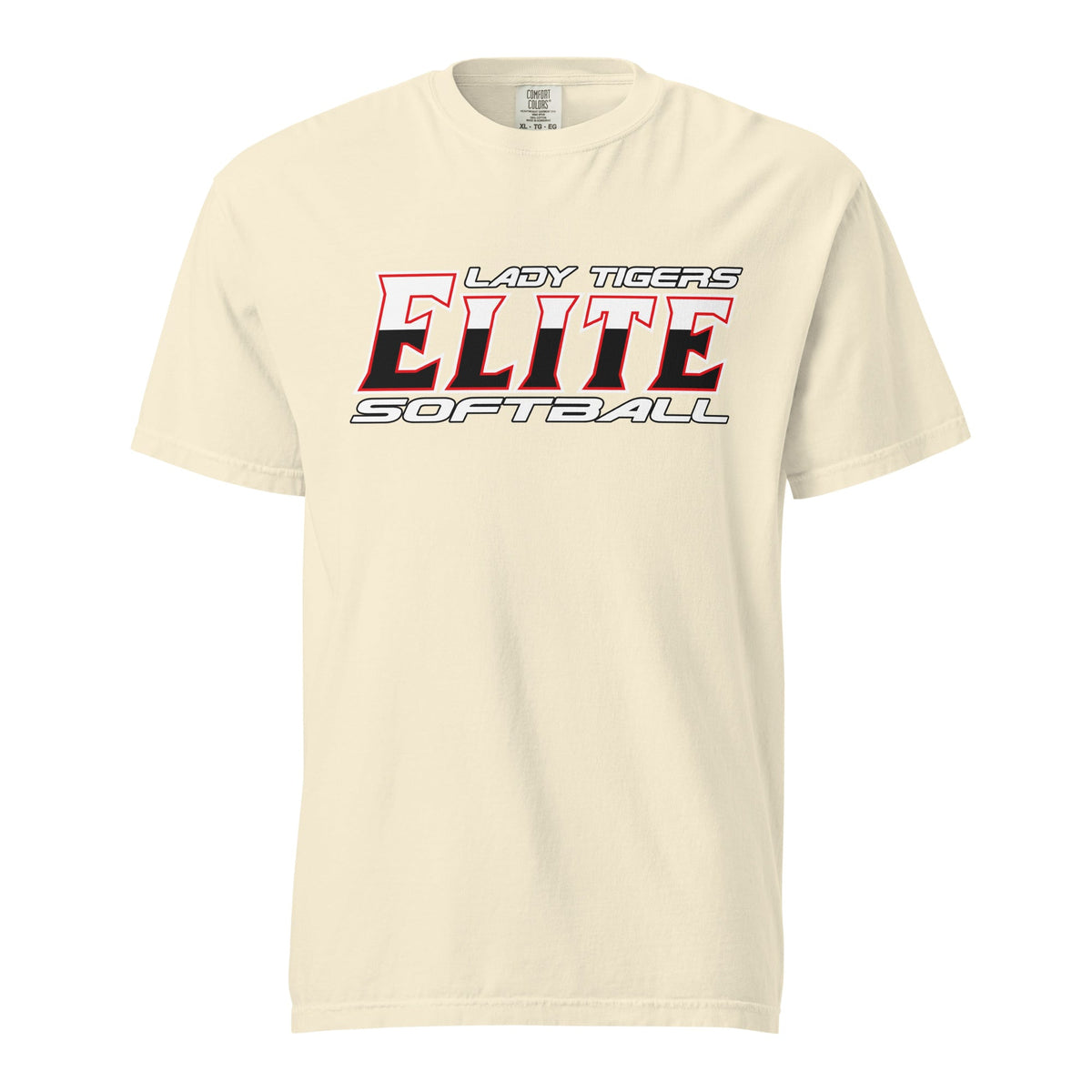 Signature | Comfort Colors T-Shirt | Tigers Elite Softball | Modern Script Logo