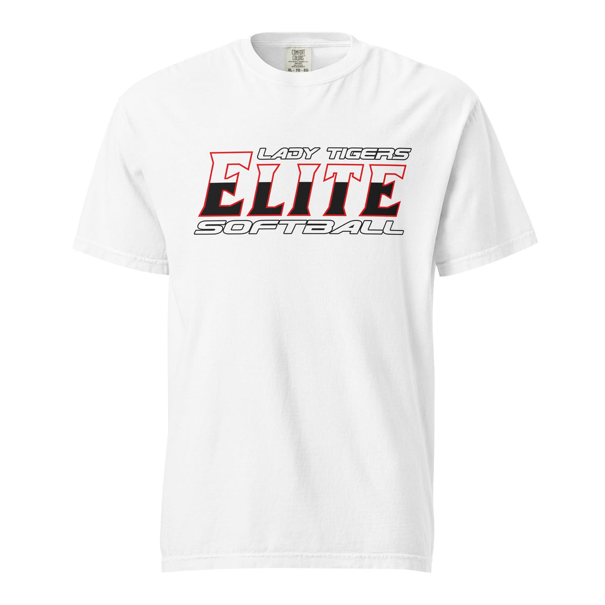Signature | Comfort Colors T-Shirt | Tigers Elite Softball | Modern Script Logo