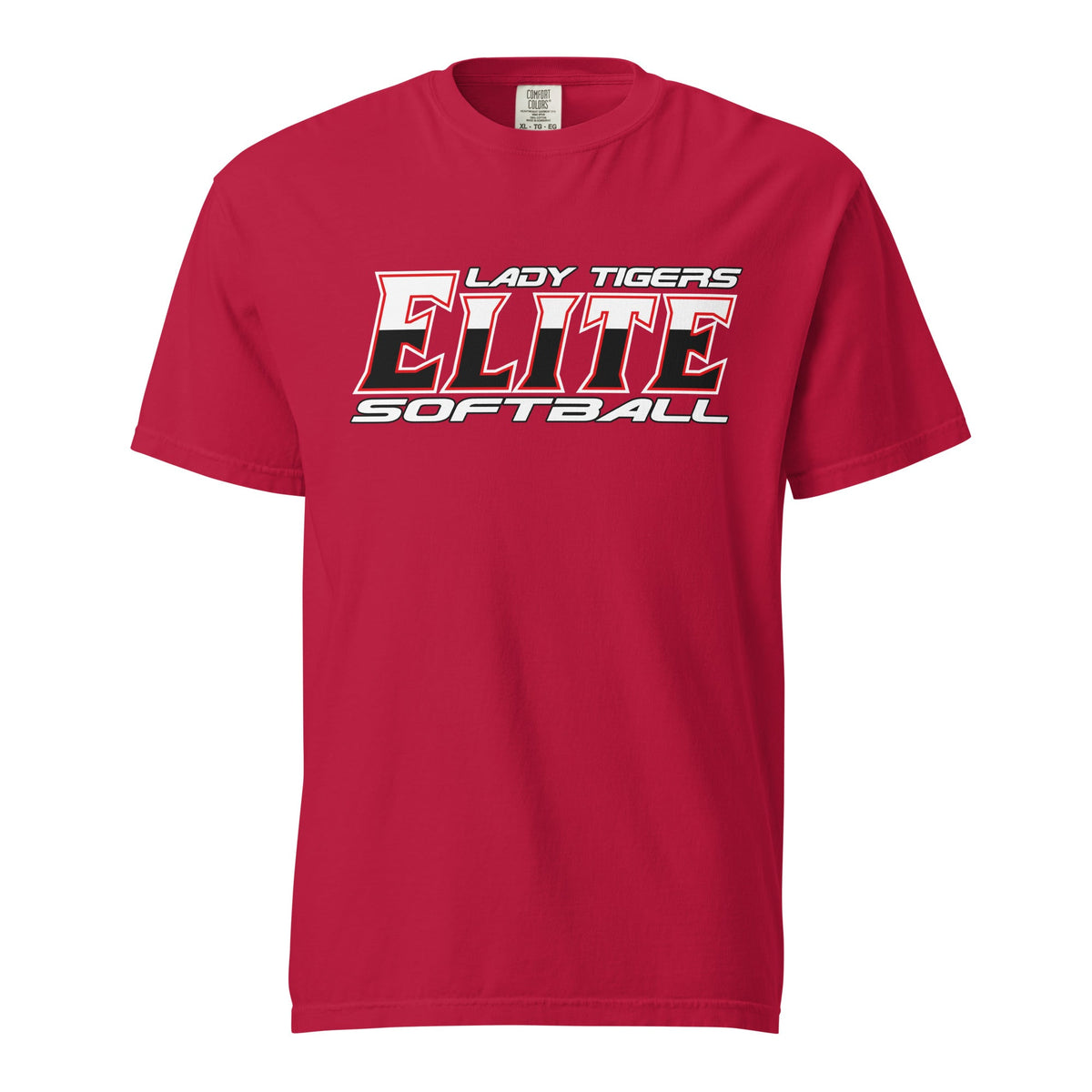 Signature | Comfort Colors T-Shirt | Tigers Elite Softball | Modern Script Logo